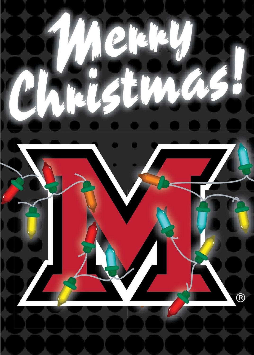 Block M 10-pack Merry Christmas Cards