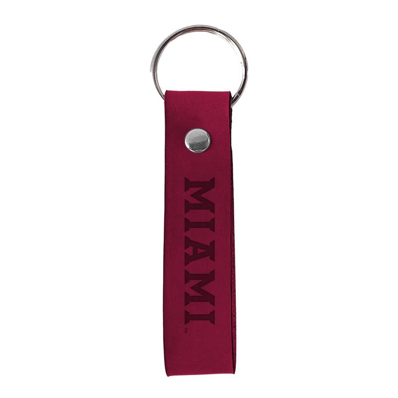 Greeley Leather Key Tag - Red
