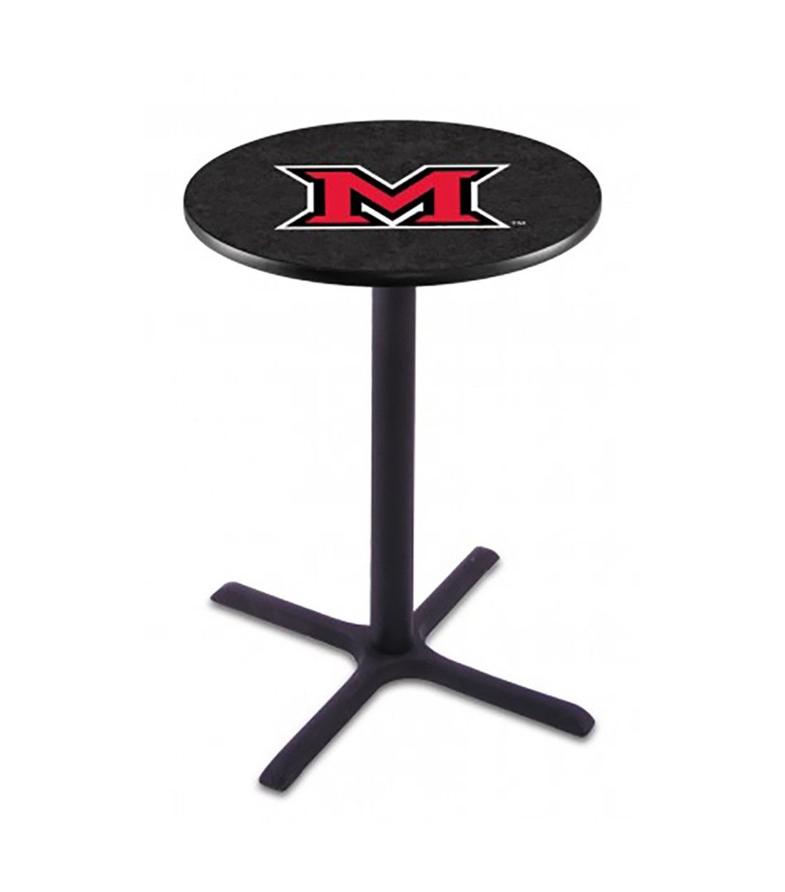 Miami University RedHawks Block M Pub Table, Size: 30"