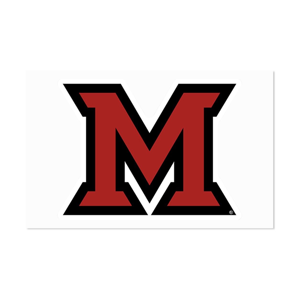 CDI Miami Block M Logo Oversized Auto Decal 5-1/4" x 3-7/8"