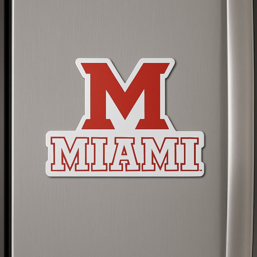 CDI Miami Block M Logo Mini Magnet 3-1/2" x 2-3/4"