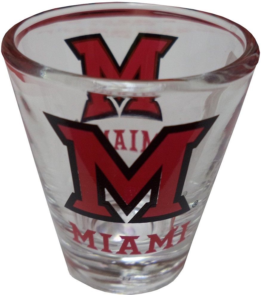 Clear Miami University 1.5 oz Shot Glass