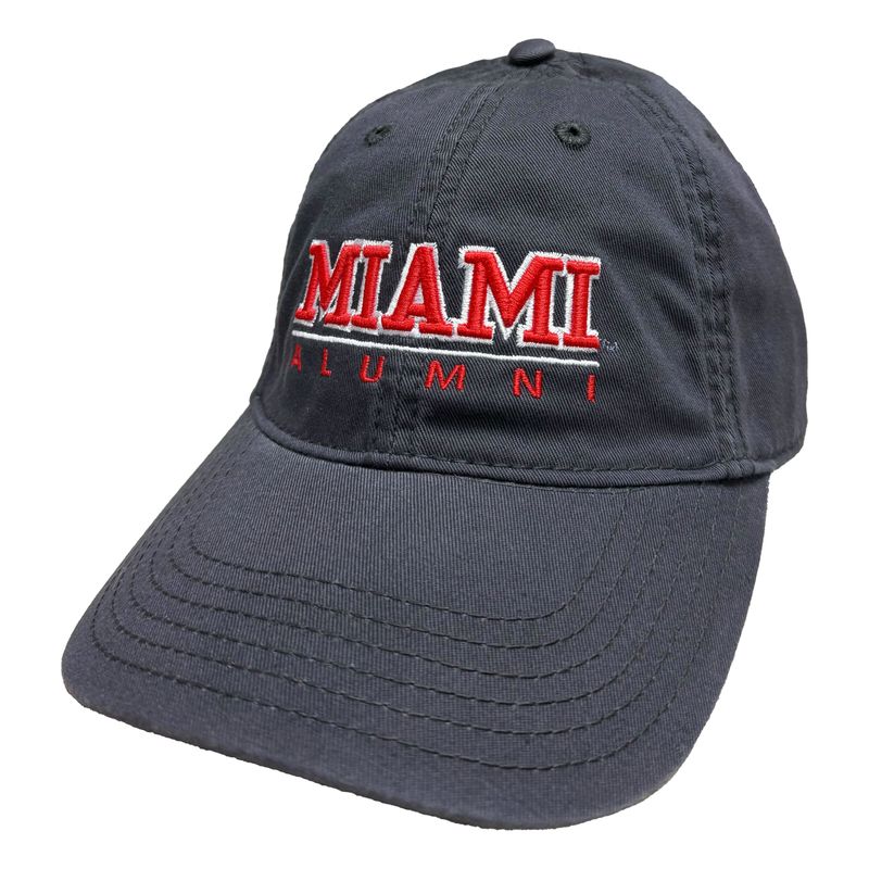 Miami University RedHawks Alumni Grey Adjustable Hat
