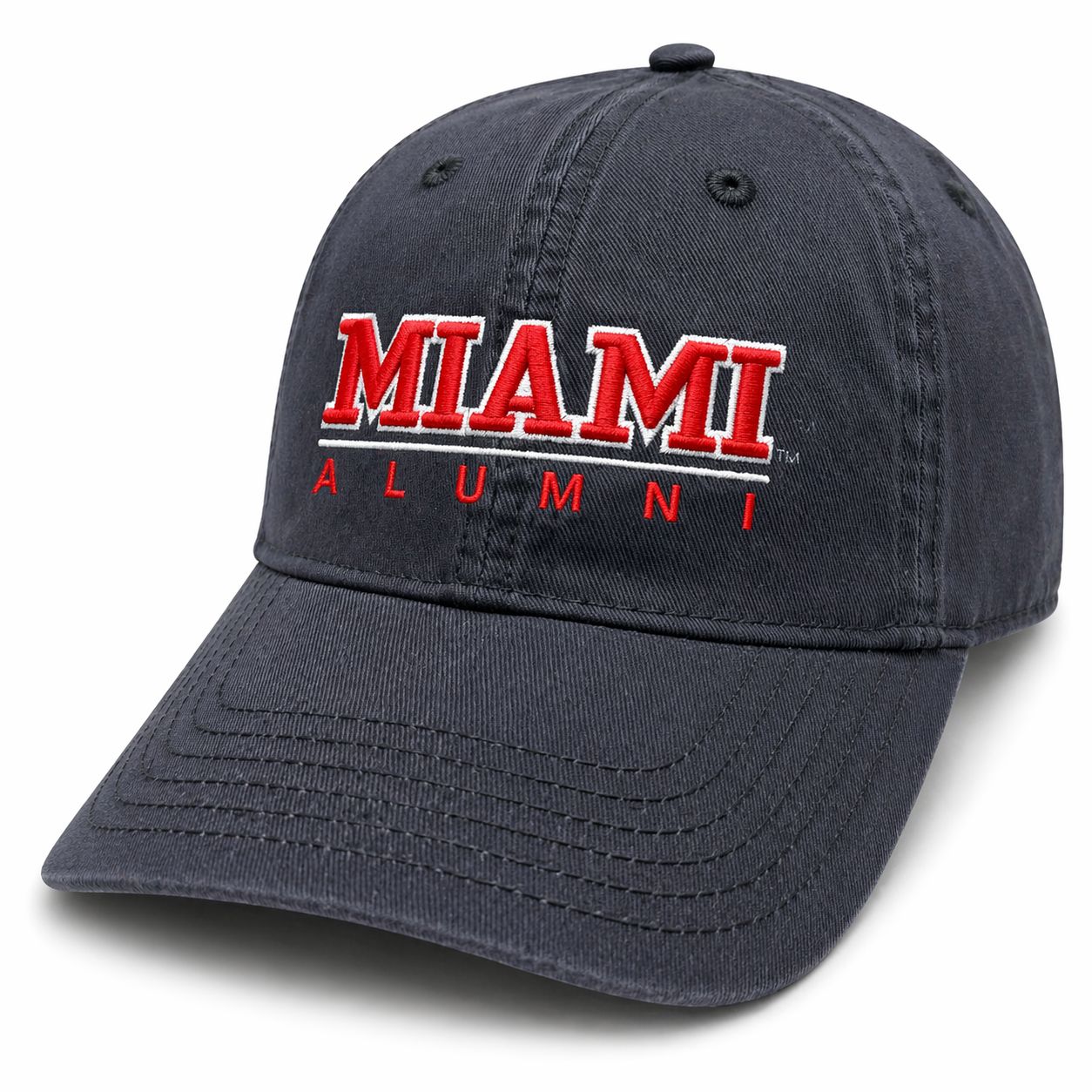 Miami University RedHawks Alumni Grey Adjustable Hat