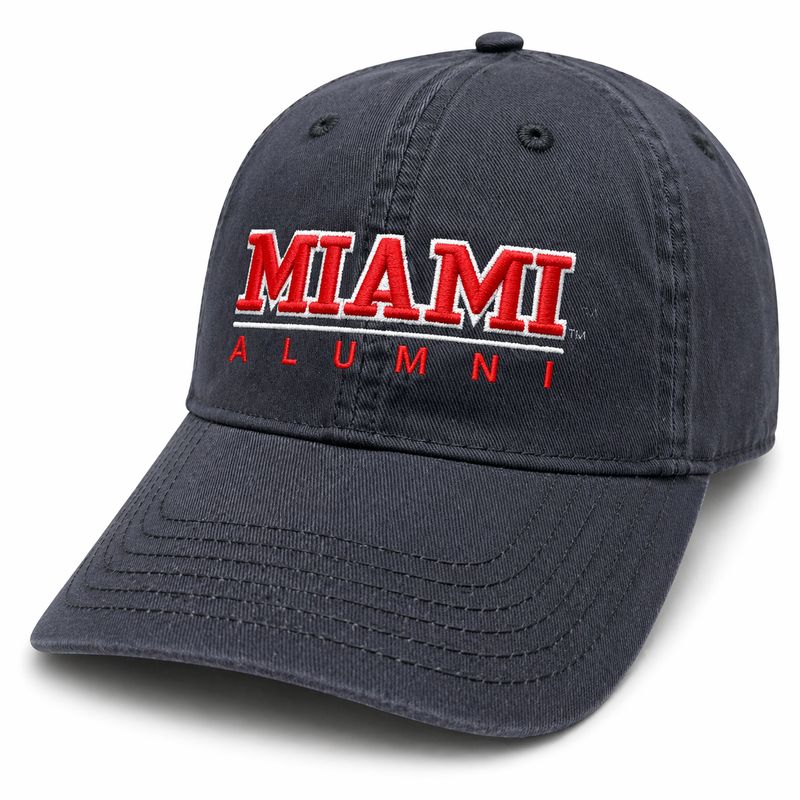 Miami University RedHawks Alumni Grey Adjustable Hat