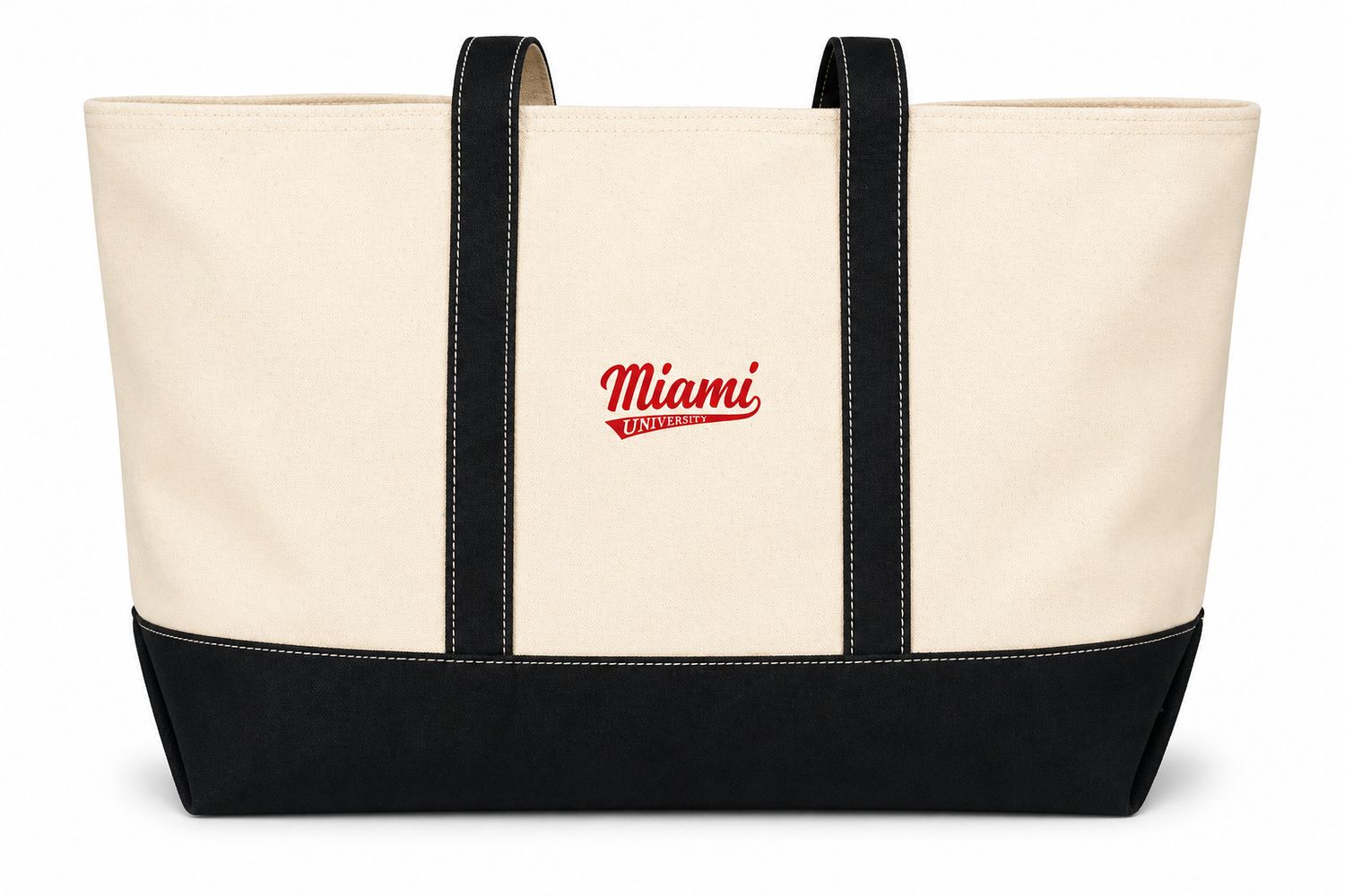 Canvas Tote Bag with Miami Tail Design