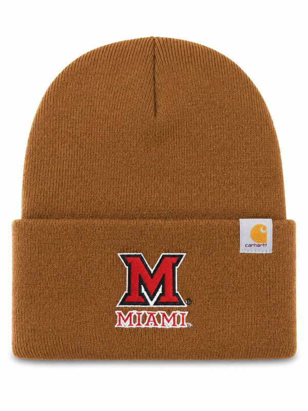 Carhartt Miami University RedHawks Brown Knit Beanie