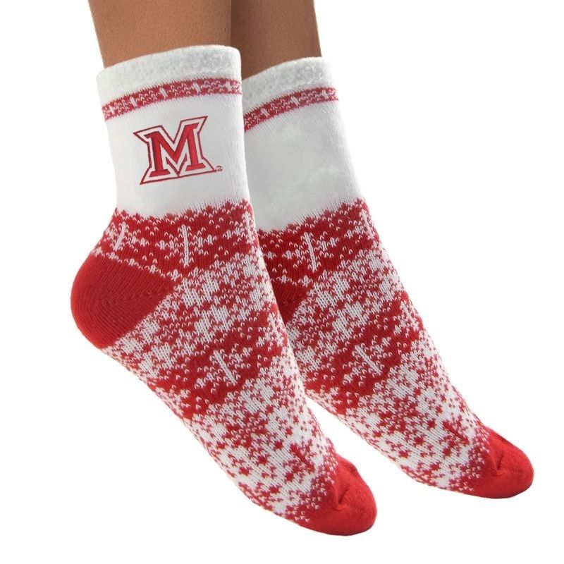 Holiday Sock with Block "M" Logo