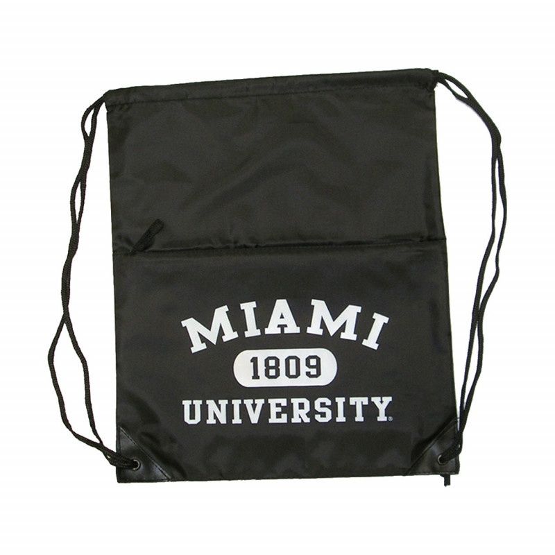 Jardine Miami University 1809 Drawstring Bag, Black