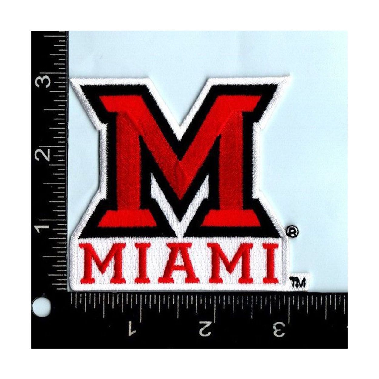Jardine Miami Univ. Block M Embroidered Iron-On Patch