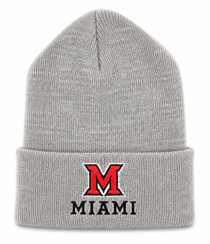 Legacy Miami University RedHawks Grey Marled Cuffed Beanie