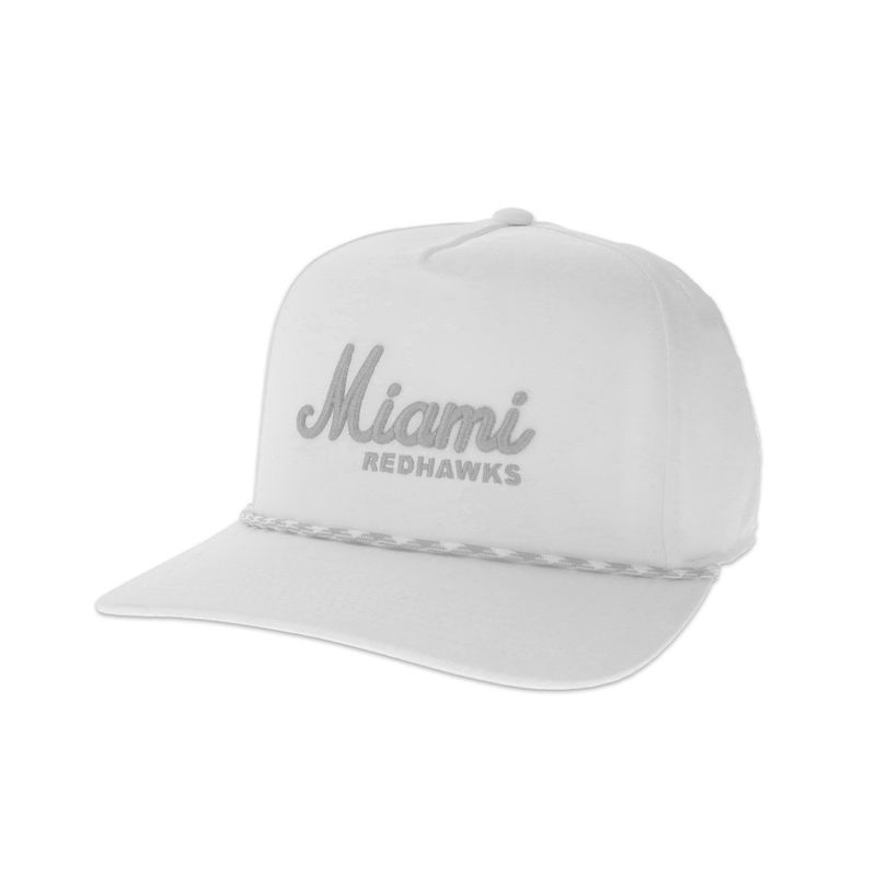 Legacy Miami Retro White RedHawks Rope Hat
