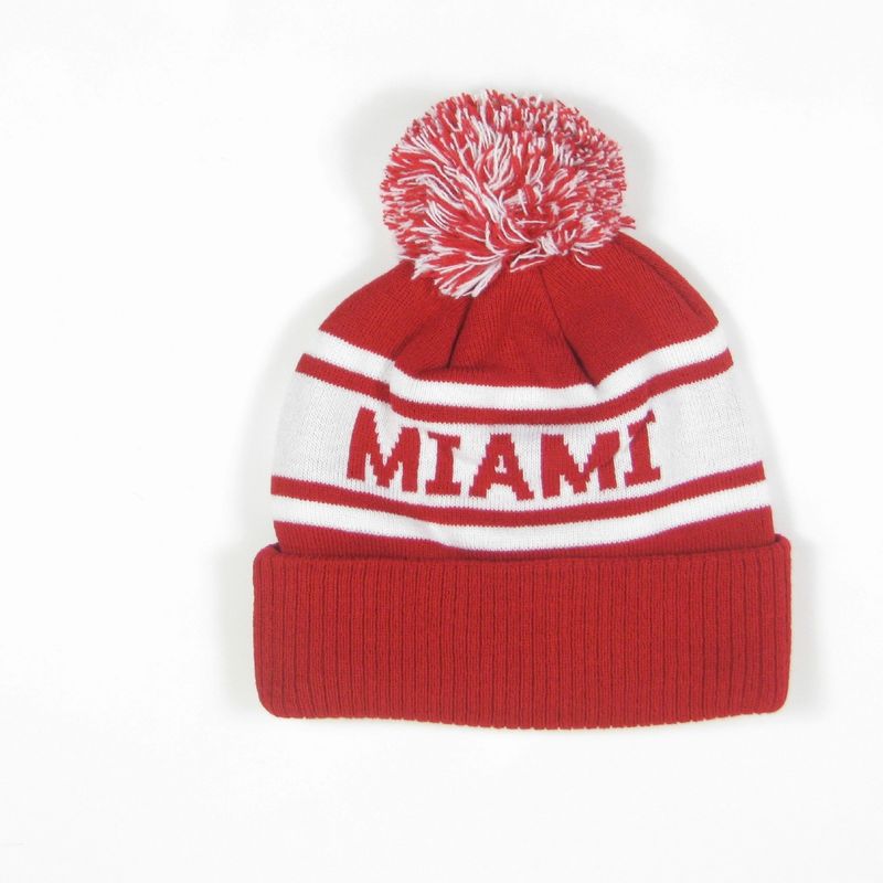 Legacy Miami RedHawks Old School Knit Pom Hat