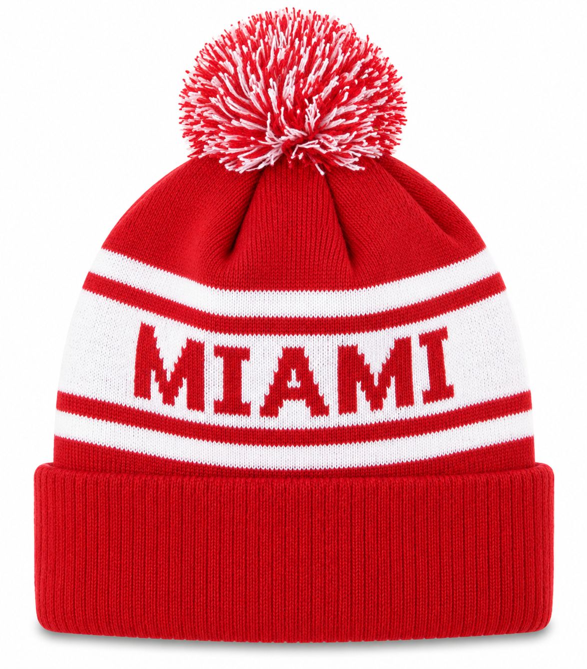 Legacy Miami University RedHawks Old School Knit Pom Hat