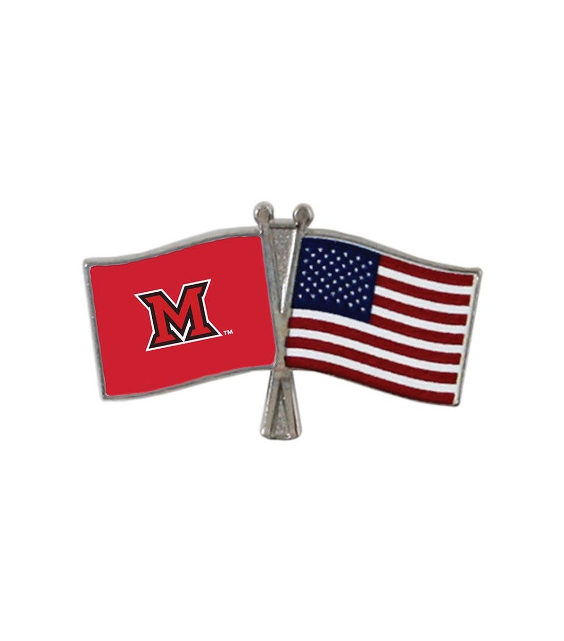 Miami American Flag Lapel Pin