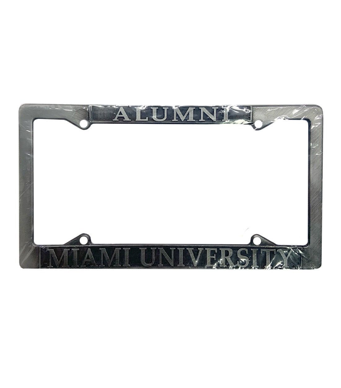 Miami Alumni Pewter License Plate Frame