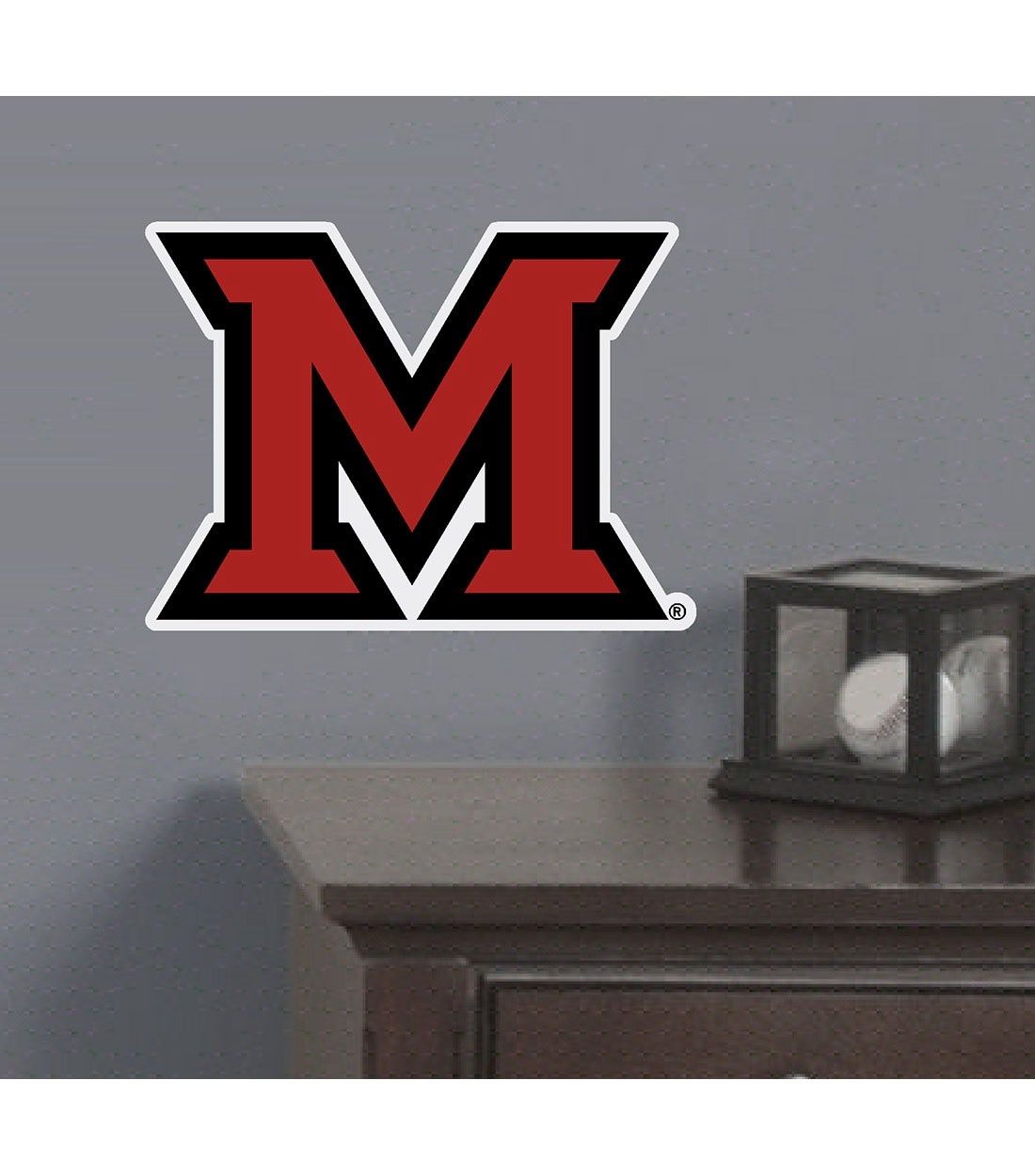 Miami Block "M" Logo 10"x13" Wall Sign