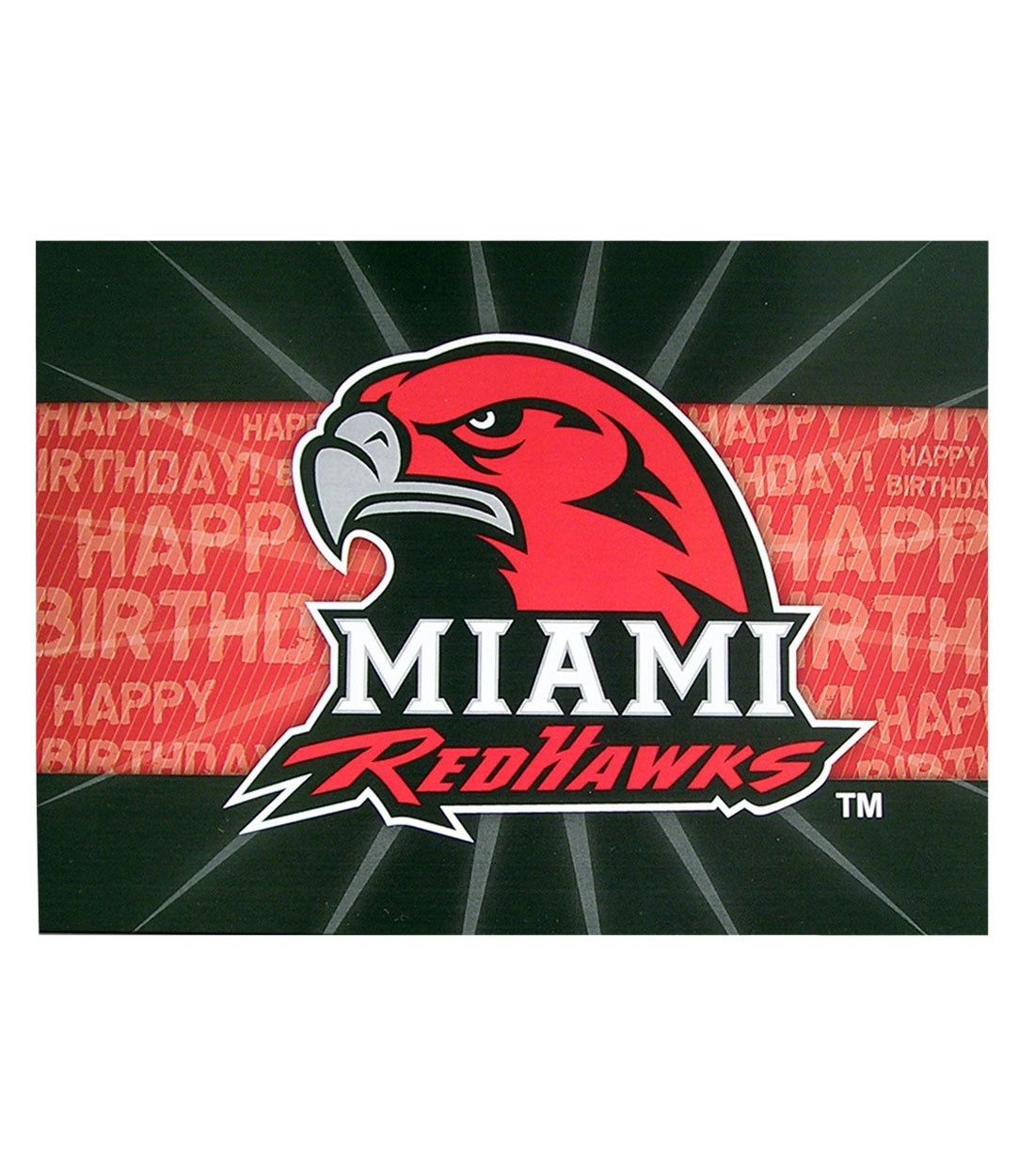 Miami HawkHead Shine Birthday Card