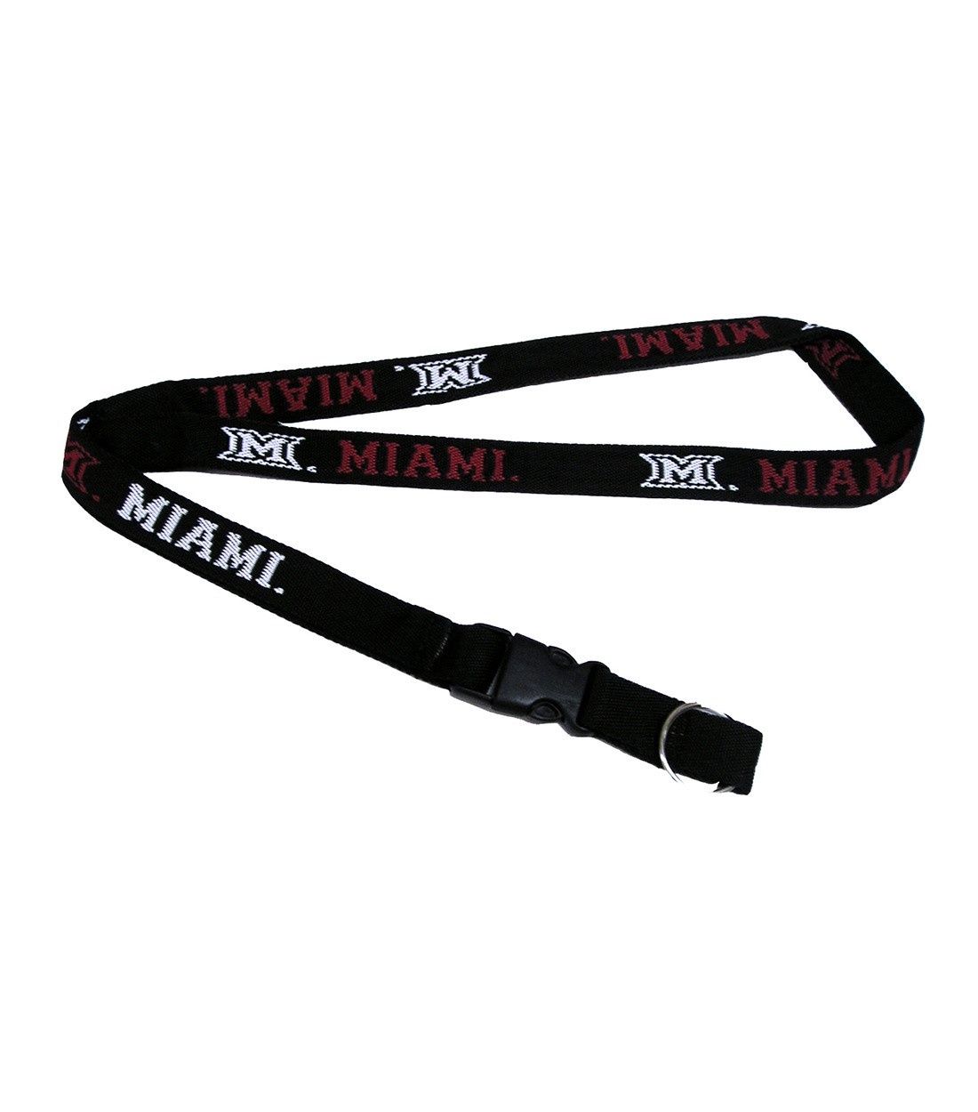 Miami Black Woven Lanyard