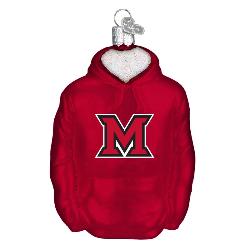 Miami Glass Red Hoodie Ornament