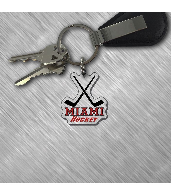 Miami Hockey Clear Acrylic Key Tag