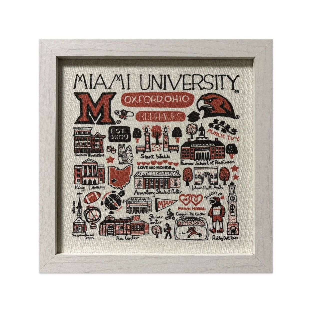 Miami Julia Gash Framed Canvas