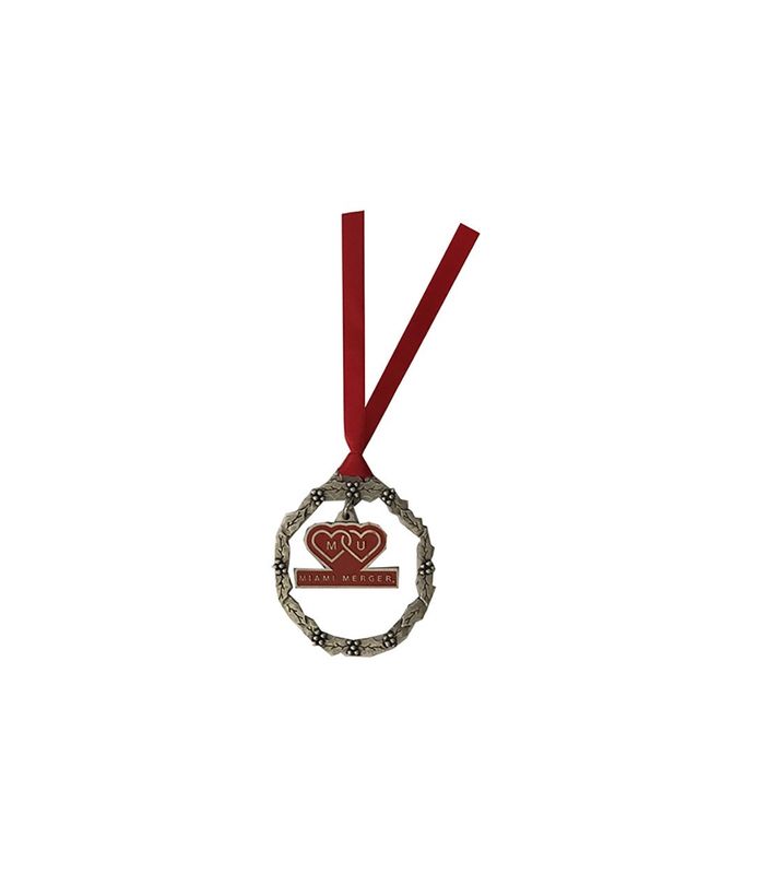 Miami Merger Pewter Hoop Ornament
