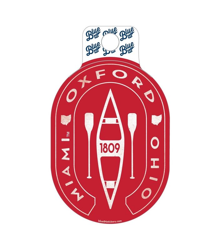 Miami Oxford Ohio Canoe Sticker