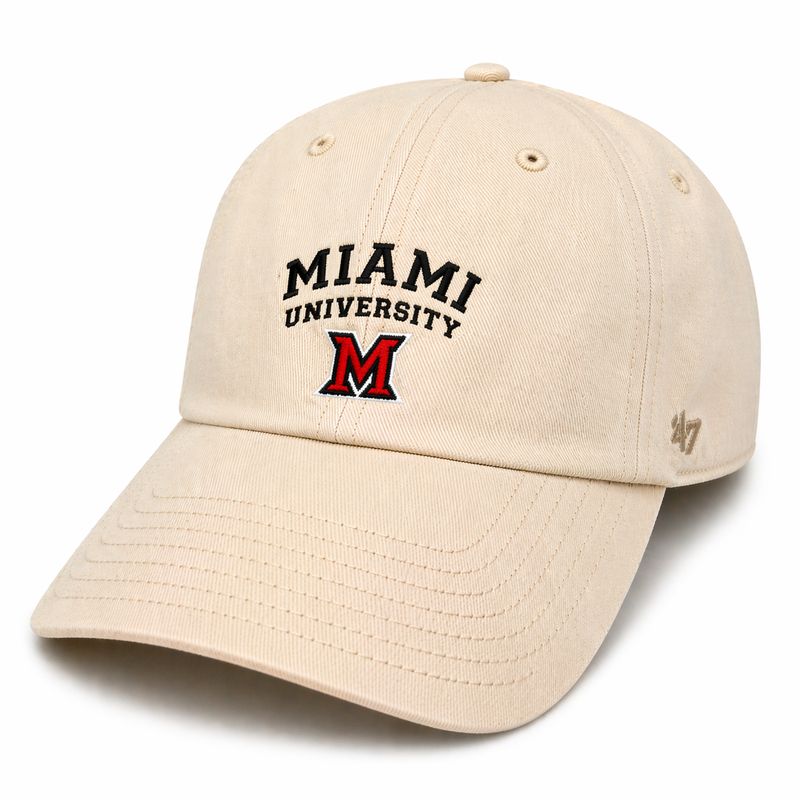 Miami University RedHawks ’47 Natural Clean Up Adjustable Hat