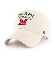 Miami University RedHawks ’47 Natural Clean Up Adjustable Hat