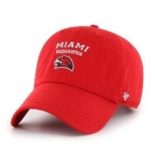 Miami University RedHawks ’47 Red Clean Up Adjustable Hawk Head Hat