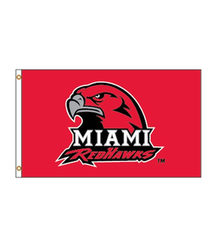 Miami RedHawks 3'x5' Flag