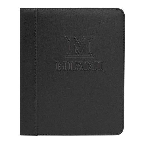 Miami RedHawks Debossed Leather Padfolio