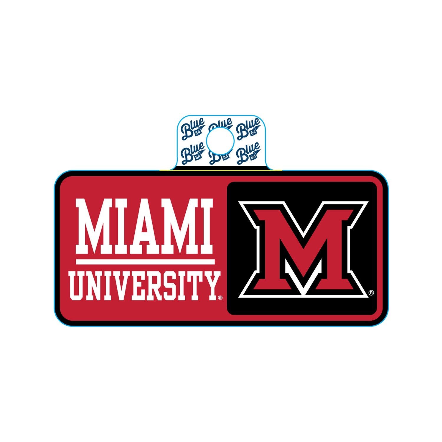 Miami RedHawks Blocked Up Sticker