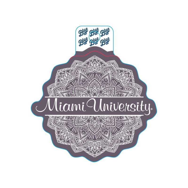 Miami RedHawks Concentric Sticker