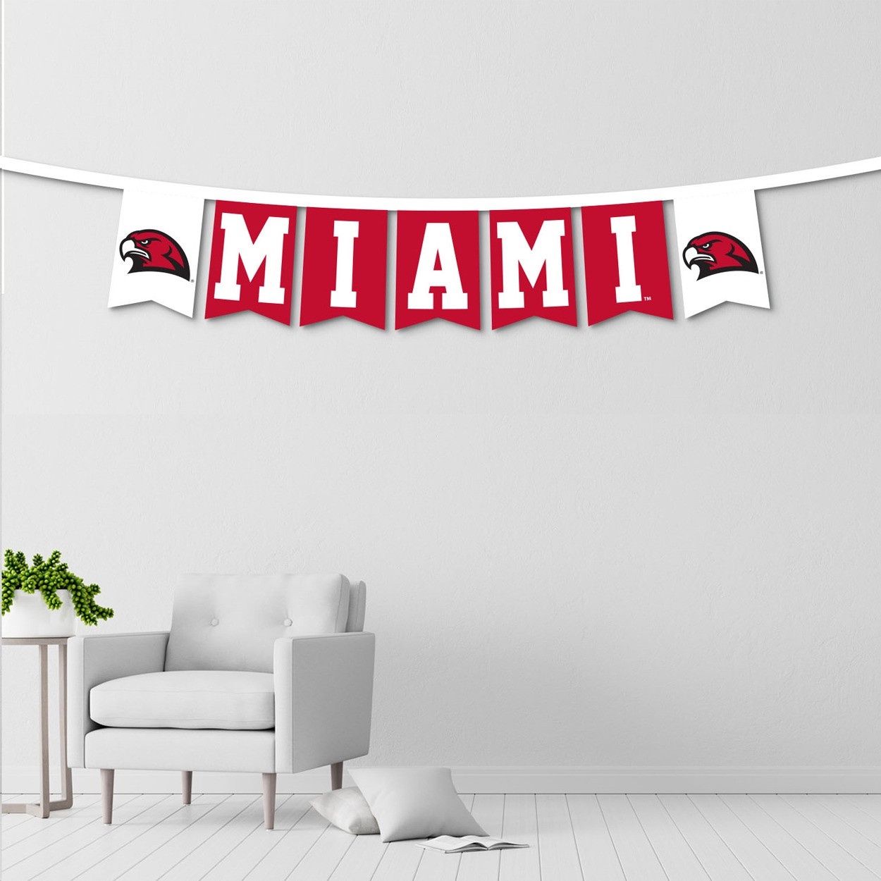Miami RedHawks Felt Banner