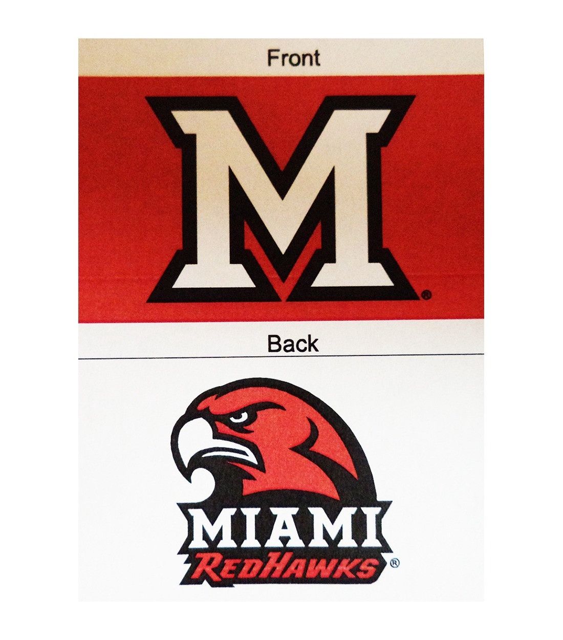 Miami RedHawks Double-Sided 3X5 Flag