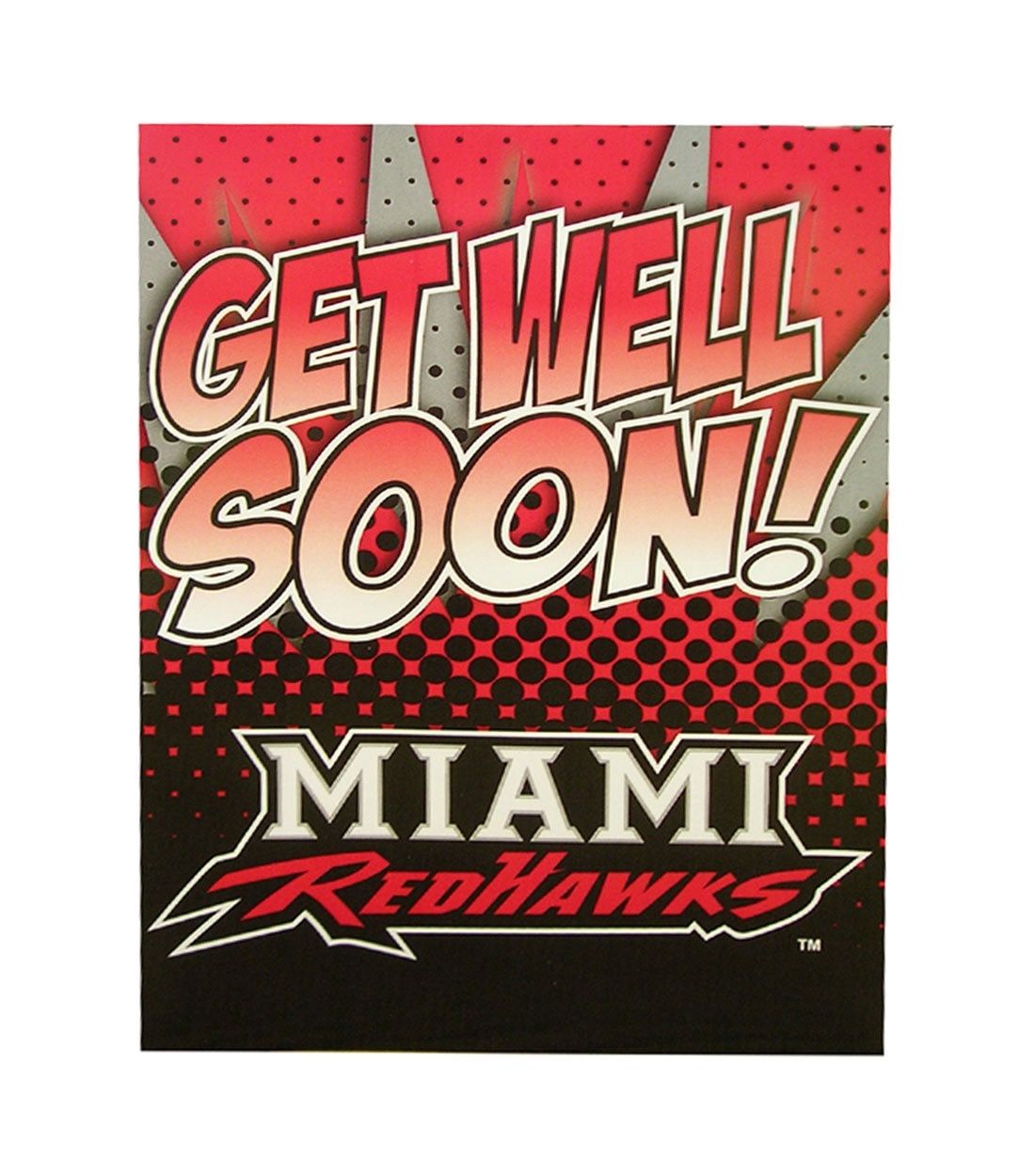 Miami RedHawks Get Well Soon Card