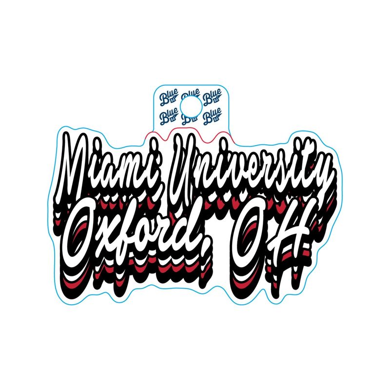 Miami RedHawks Give Good Vibes Sticker