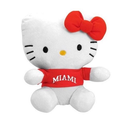 Miami RedHawks Hello Kitty Plush