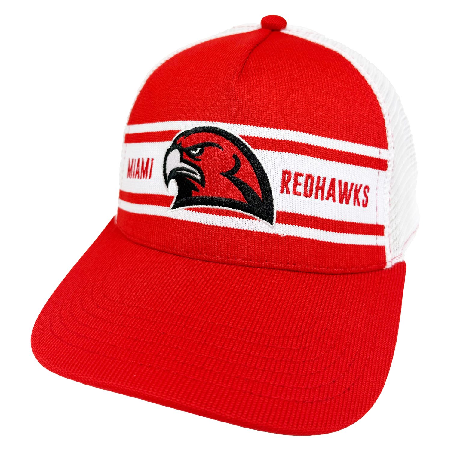 Legacy Miami University RedHawks Striped Trucker Adjustable Hat