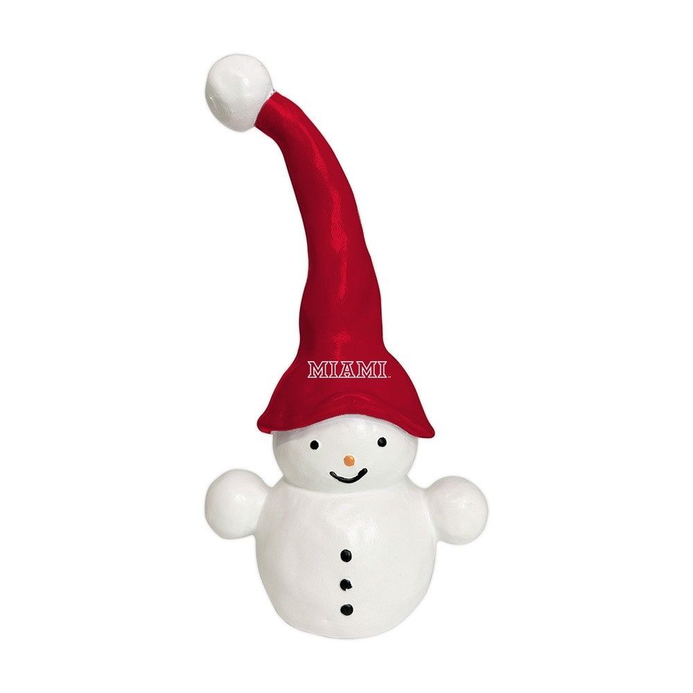 Miami RedHawks Theodore the Snowman Figurine