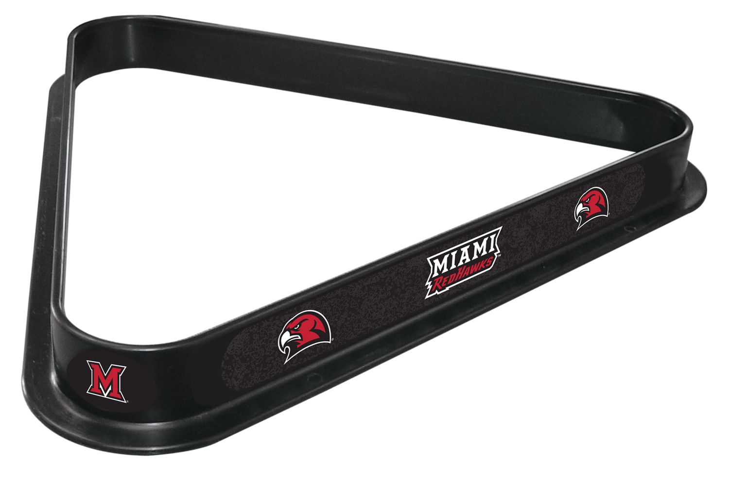Miami University RedHawks Pool Ball Racking Triangle