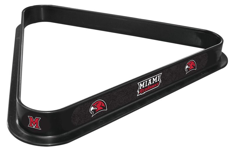 Miami University RedHawks Pool Ball Racking Triangle