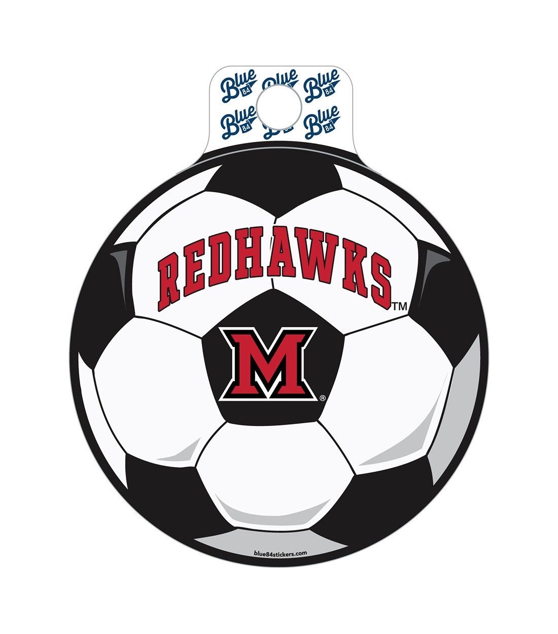 Miami Redhawks Soccer Sticker