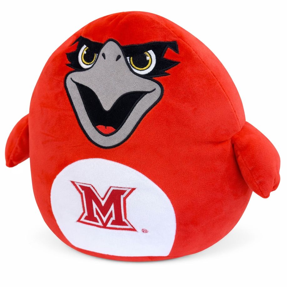 Miami RedHawks Swoop Squishy Stuffed Animal