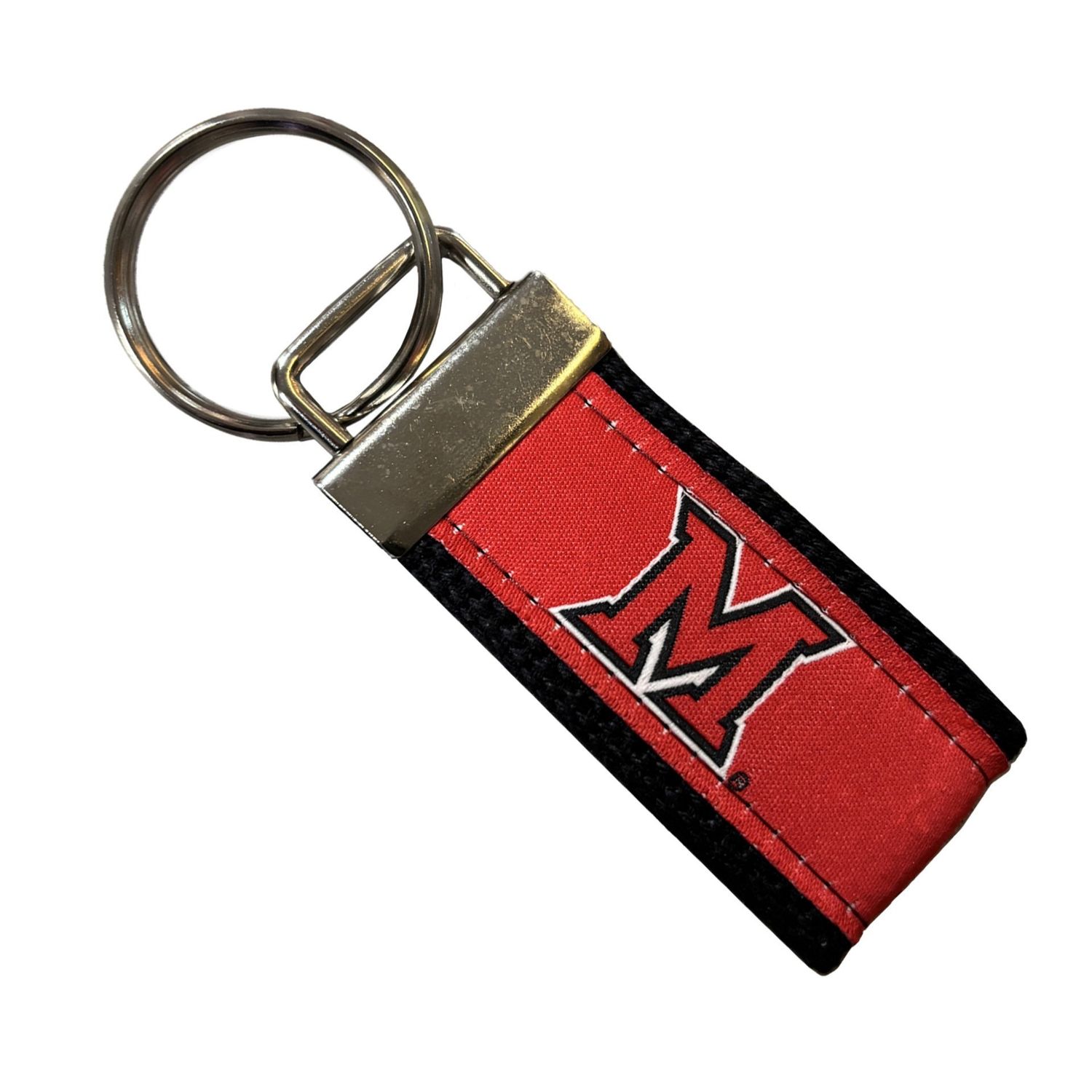 Miami RedHawks Red Ribbon Key Tag