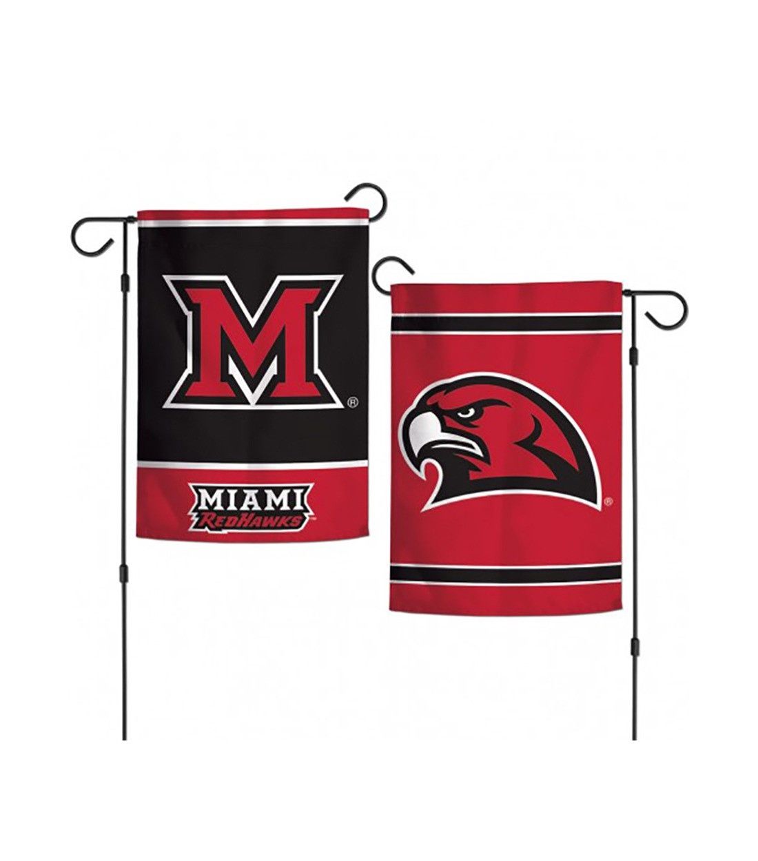 Miami RedHawks Two-Sides Garden Flag