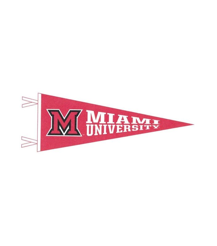 Miami University 9x24" Felt Pennant with M-Logo
