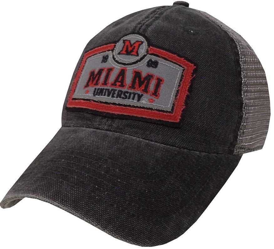 Miami University Black/GRAY Trucker Hat